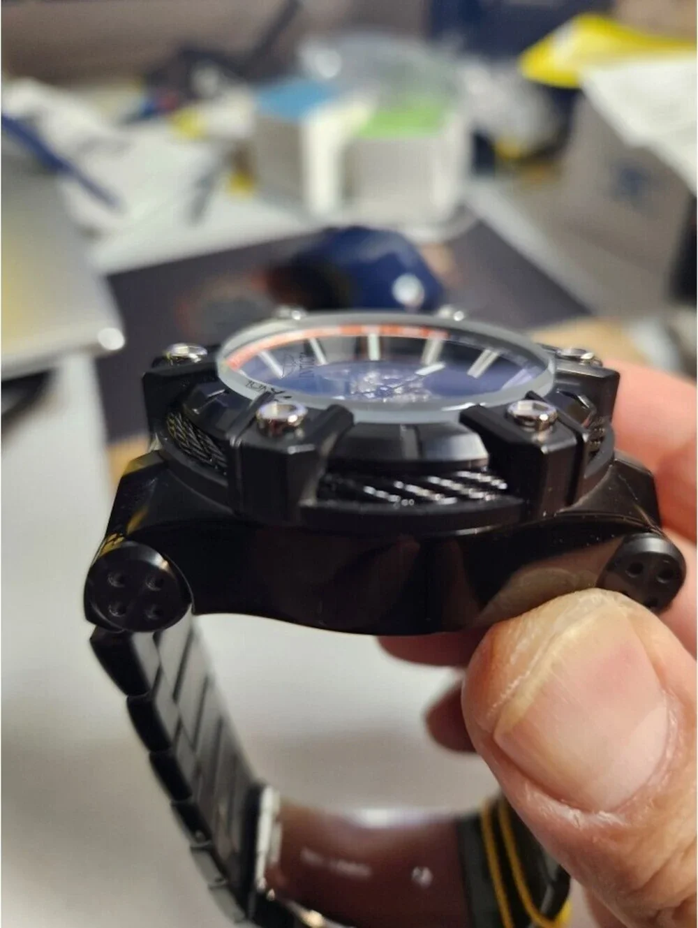 invicta Bolt Phantom Automatic Men's Watch - 52mm, Black (49059)